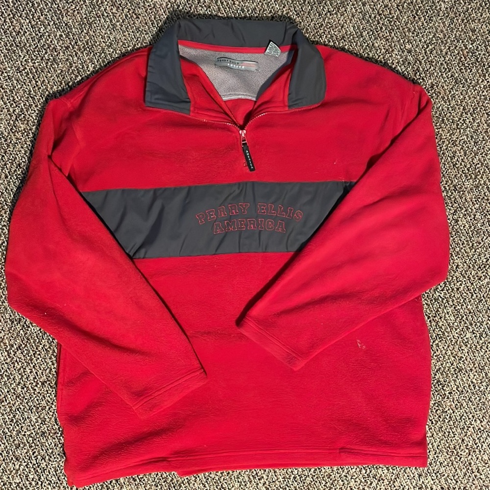 Perry Ellis America Active 1/4 zip fleece